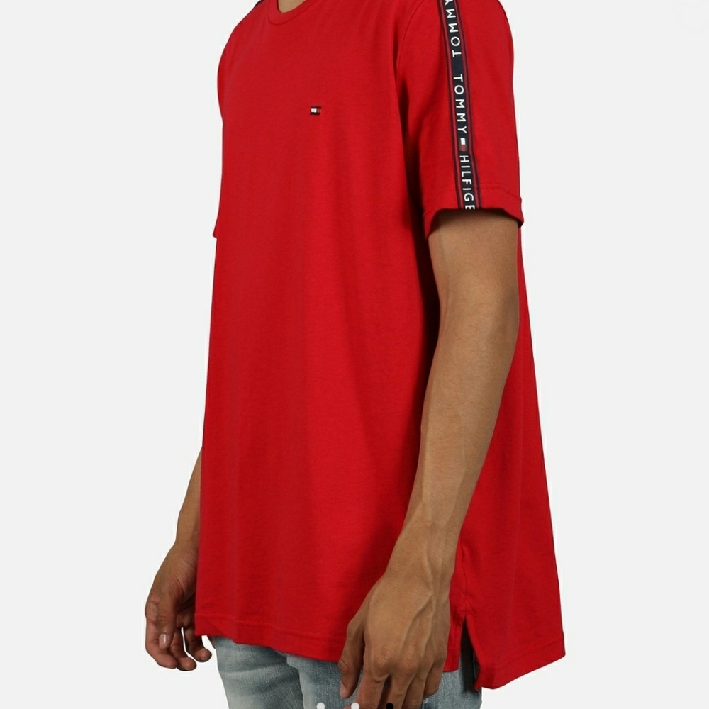 TOMMY HILFIGER T-shirt Shoulder Logo Strip - Picture 3 of 7